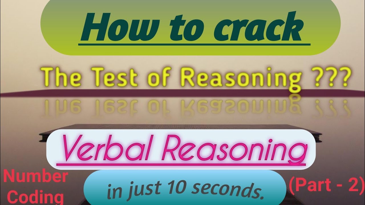 Verbal Reasoning // Coding-Decoding // Number coding (part-2 ) - YouTube