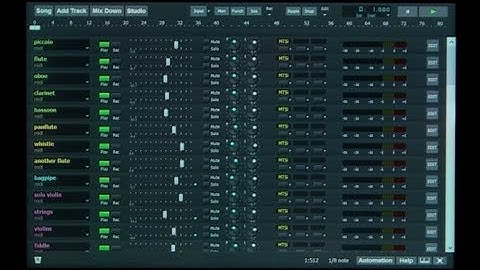 MultitrackStudio on a Windows 8 tablet