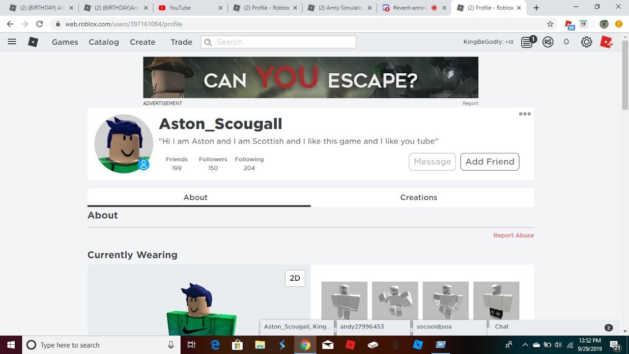 Expose Aston Scougall On Roblox Youtube