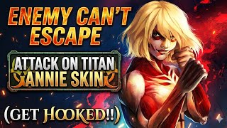 @honorofkings Aot Annie skin gameplay (enemy no escape)😁