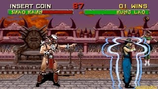 Mortal Kombat 2 arcade Kung Lao Gameplay Playthrough with Smoke and Jade's Clues