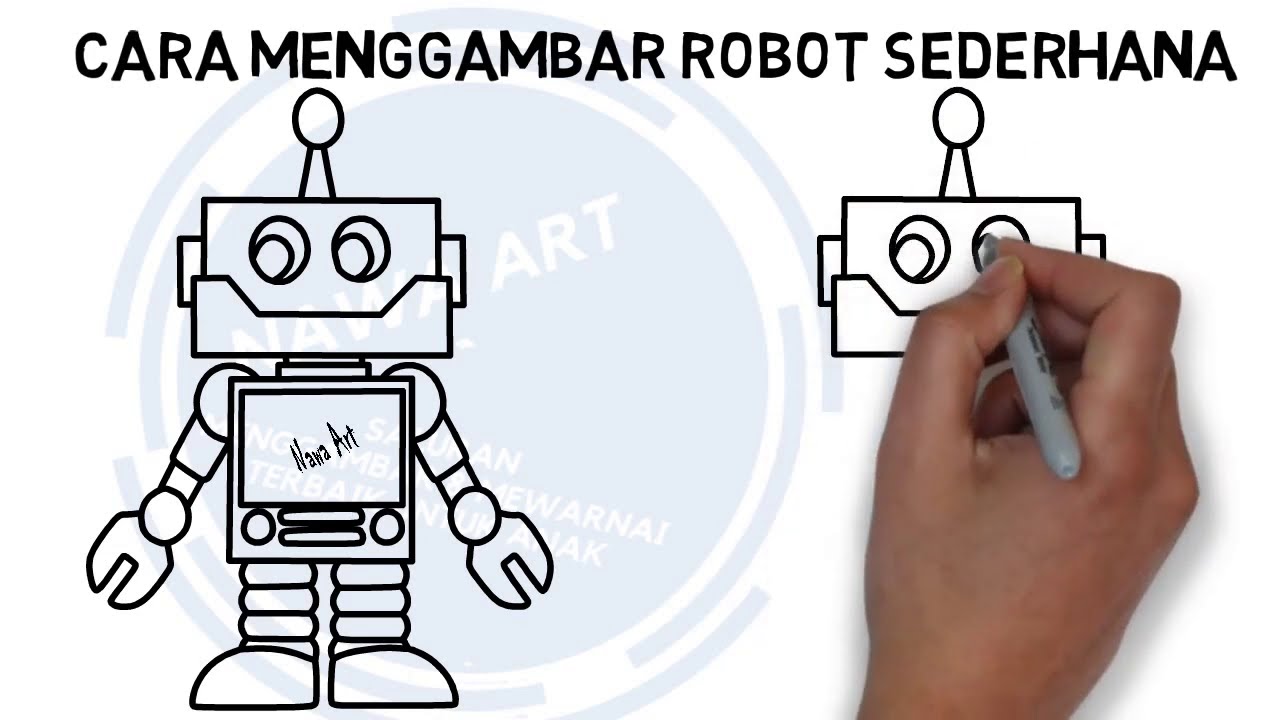 Menggambar Robot Sederhana Nggede Buzz