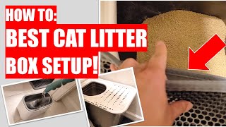 HOW TO: BEST CAT LITTER BOX SETUP! - EVER!