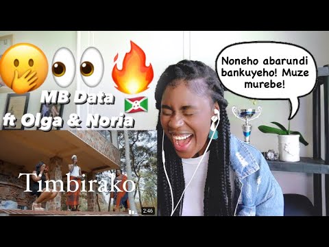 MB Data   Timbirako ft Olga  Noria Official Video Reaction Video  Chris Hoza