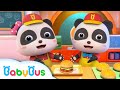 Kiki & Miumiu Menjadi Koki Hamburger Kecil | Lagu Anak-anak | BabyBus Bahasa Indonesia