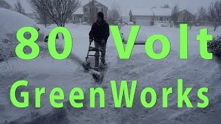 GreenWorks 80v Snowblower vs. 15" of Snow