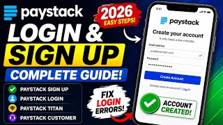 Paystack Login & SignUp Guide(2026) 