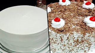 Black Forest Cake | Eggless Cake | Red Cherry Chocolate Cake | Cake Decorating Tutorial &amp; Ideas
