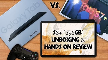 Samsung Galaxy Tab S8+ Unboxing 📦 | Hands On Review | 🆚 Tab S7+ Comparison | ➕ Video Editing App 🎥