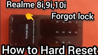 Realme 8i/9i/10i Forgot lock How to Hard Reset without Pc in 2023