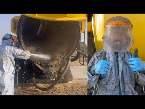 Vacuum Truck Cleaning | New Faceshield 🛡️|