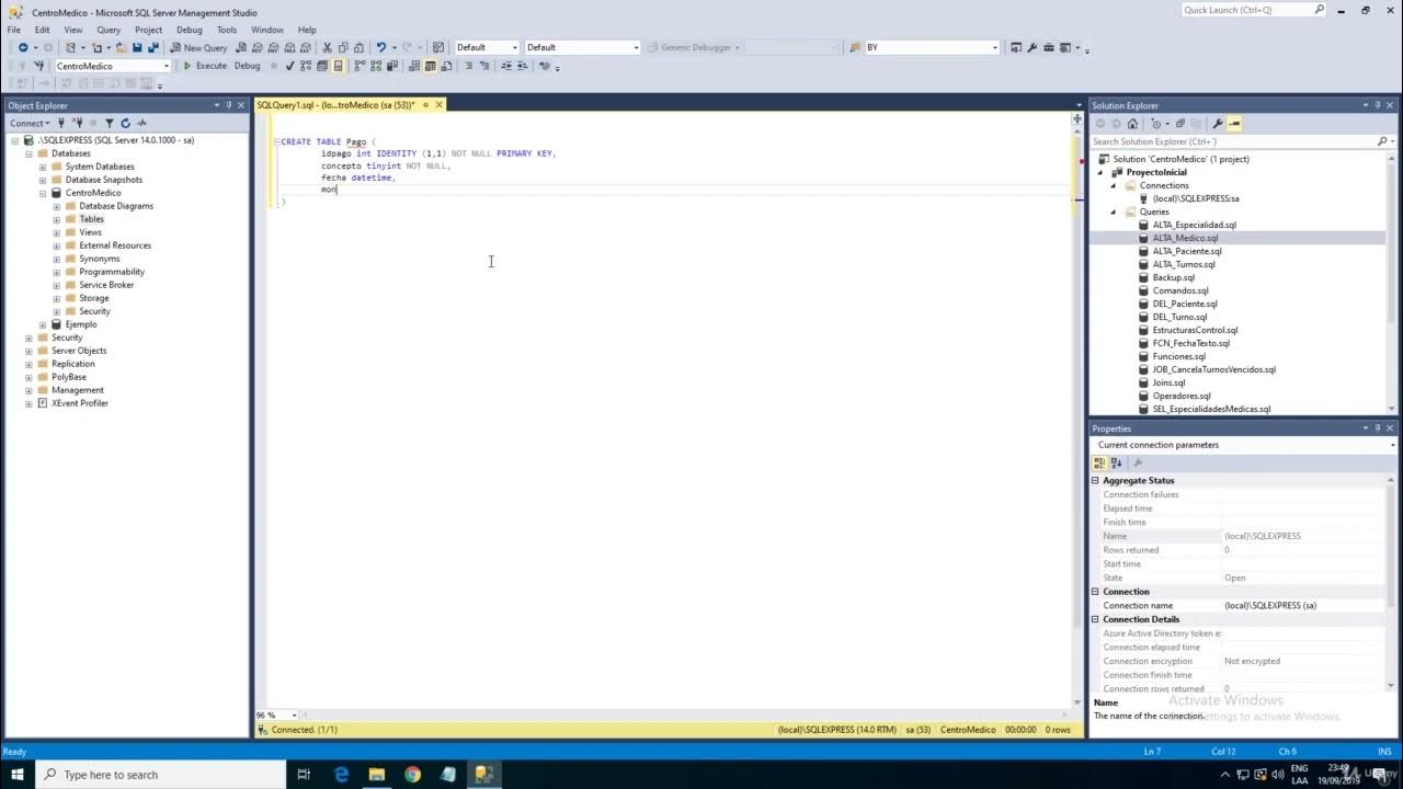 Curso completo SQL server Crear una tabla en SQL server 5 - YouTube