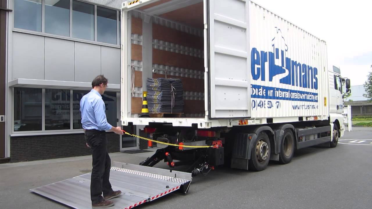 DHOLLANDIA DHSO8 on truck with demountable body YouTube