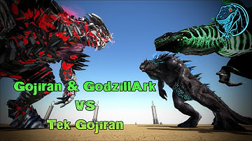 Gojiran & Godzillark vs. Tek Gojiran | ARK Godzilla Battle 🦎