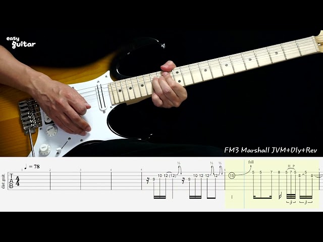 Scorpions - Wind Of Change Guitar Solo Lesson With Tab (Slow Tempo) class=