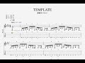 TAB TEMPLATE 星街すいせい 6弦ギターver Guitar