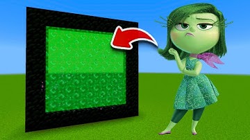 How to Make A Portal To The Inside Out 2 Disgust Dimension in Minecraft!