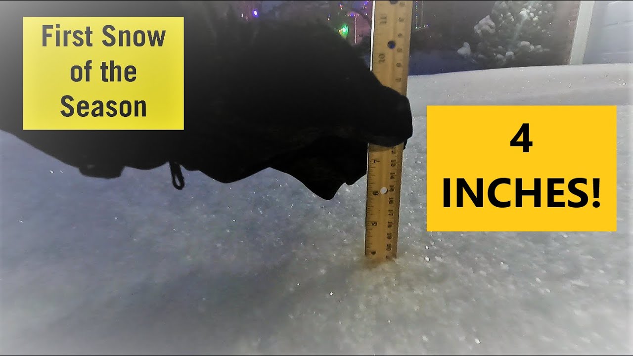 It's the first snow of the season - YouTube