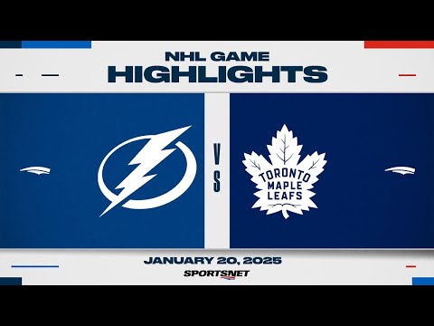NHL Highlights | Maple Leafs vs. Lightning - January 20, 2025