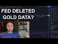 Fed Deleted Gold Data from FRED Database
