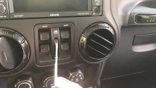 2017 JEEP Wrangler - Removing Power Windows Switches From Dash - YouTube