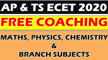 AP & TS ECET FREE COACHING || maths physics chemistry and branches | pullas ecet acadamy || bsd tech