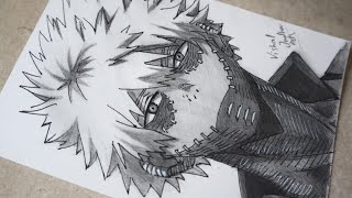 Drawing Dabi Toya Todoroki From My Hero Academia Step-By-Step Tutorial