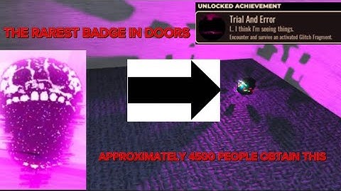 Unlocking The Trial And Error Badge In Roblox DOORS!