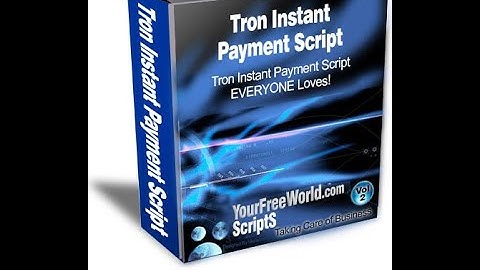 Tron Instant Payment Script Admin area - How to Use