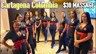 🇨🇴Cartagena Colombia Uncut Sneak Peak In A 15 Girl Massage Parlor In Walled City Downtown [Full Tour