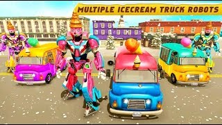 Ice Cream Robot Truck Game: Robot Transformation  - Android Gameplay (Full HDR) screenshot 3