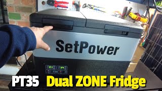 SetPower PT35 Dual Zone Portable 12V Compressor Fridge