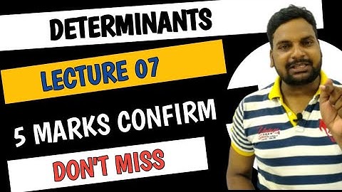 Applied Maths 2|Up Polytechnic Applied Math 2|Determinants Applied Math 2