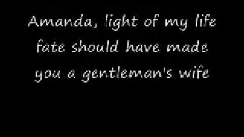 Waylon Jennings - Amanda (lyrics)