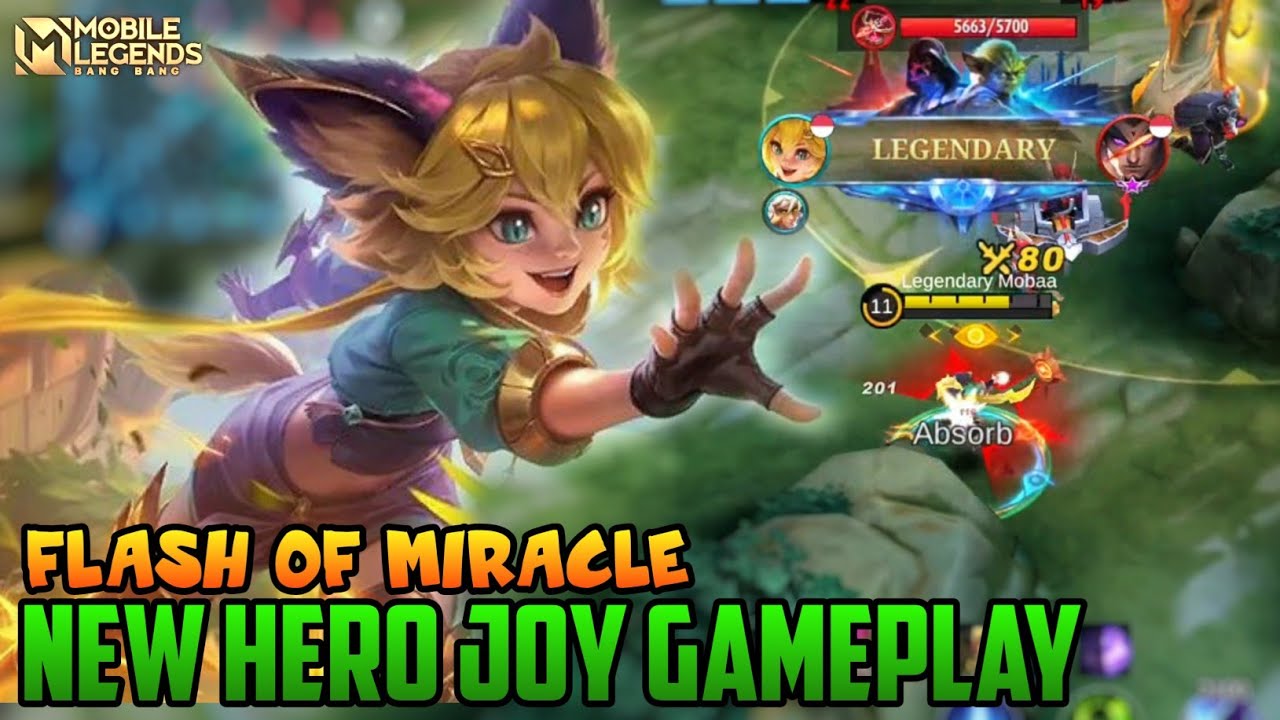 Joy Mobile Legends , New Hero Joy Flash Of Miracle - Mobile Legends Bang  Bang 