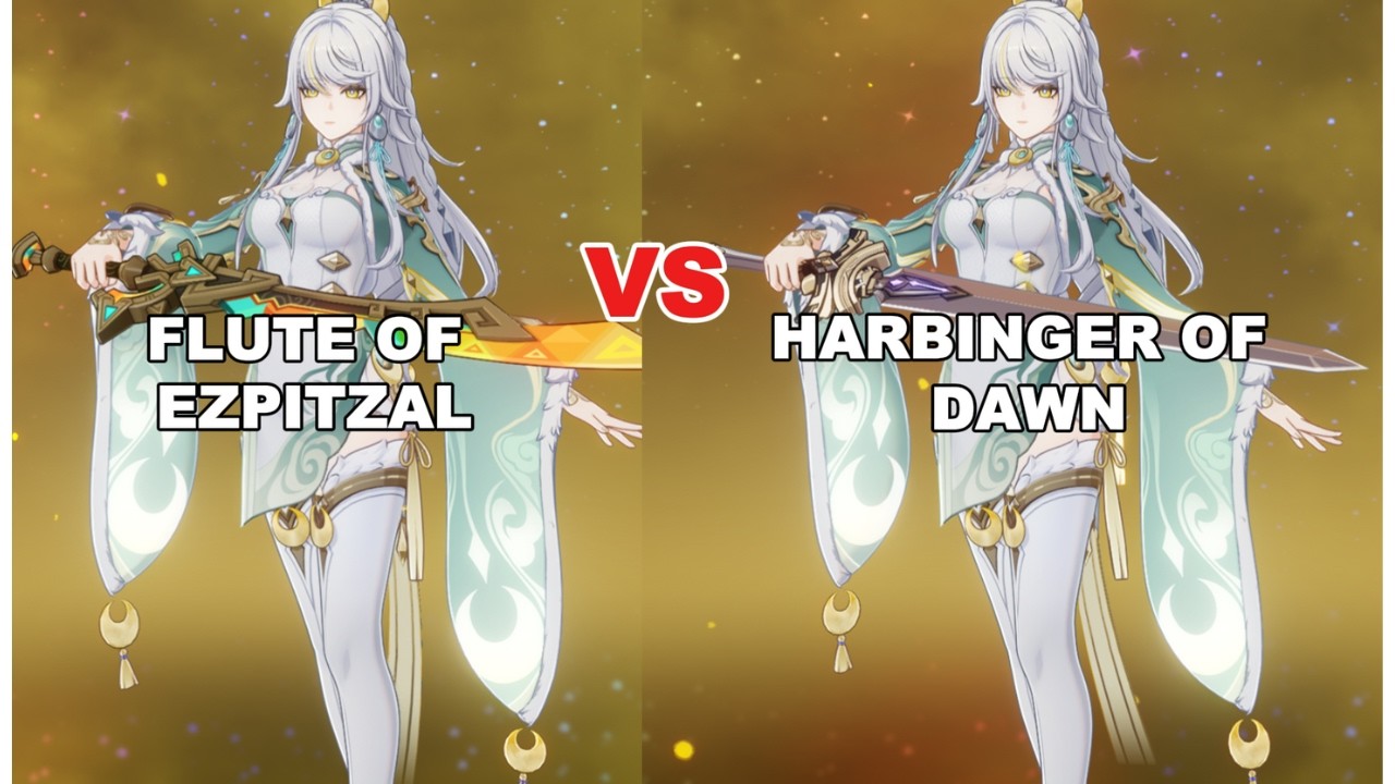 Best f2p Weapon For Zibai? R5 HOD vs R1 FLUTE OF EZPITZAL