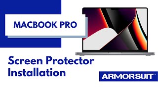 MacBook Screen Protector MilitaryShield Installation Video Instruction by ArmorSuit