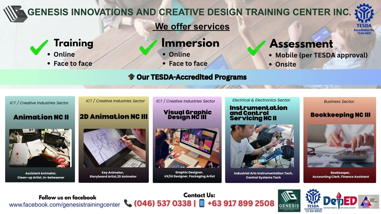 Be skilled, be certified — only at Genesis Innovations And Creative Design Training Center!