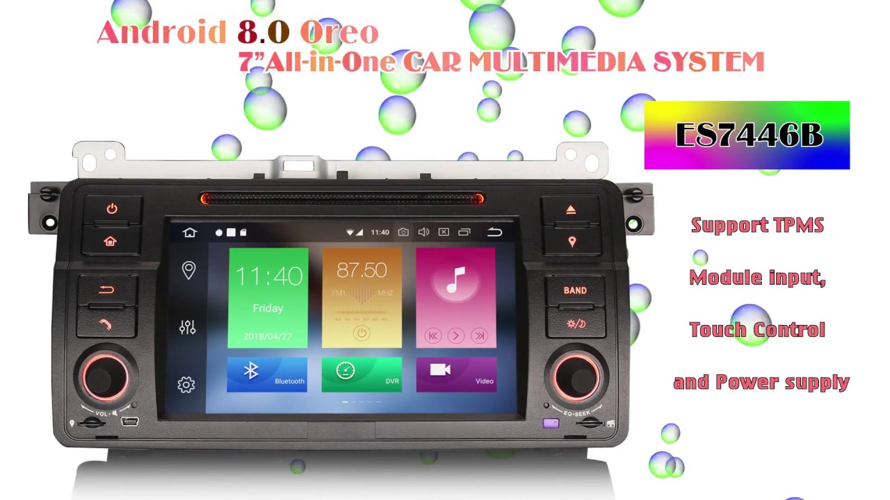 Erisin Car Stereo Car Radio ES4741U 7 Universal 2 Din Android 7.1 Wifi GPS