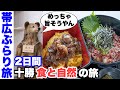 【北海道 十勝帯広ぶらり旅】2日間のグルメ＆自然の癒し旅。牛玉ステーキ丼＆牛トロ丼、飲むチーズケーキなど食べまくりのひとり旅。エゾリスに出会える街 帯広市【十勝に住む なかむーの週末Part5】