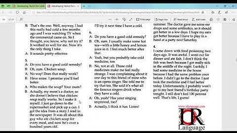 Developing, Tactics for listening, Unit 8, Health problems