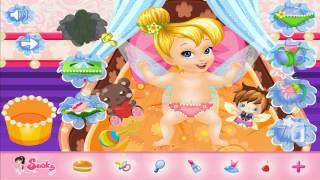 Fairytale Baby Tinkerbell Caring- Baby Video Games for Kids 2014 - Caring Chidlren Bathing Movie screenshot 2