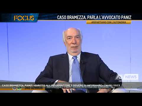 CASO BRAMEZZA, PANIZ: «DIRITTO ALL'INFORMAZIONE E DOVERE DI INFORMARE» | 14/01/2023