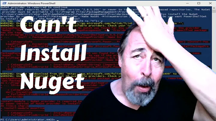 I can't install Nuget in PowerShell