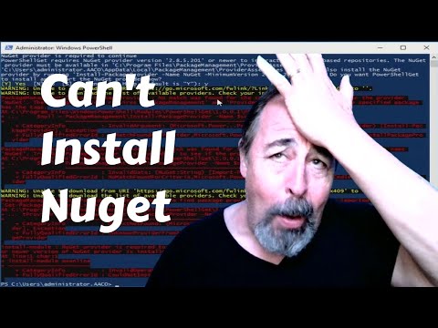 I can&rsquo;t install Nuget in PowerShell