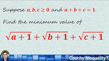 Can Cauchy Inequality solve this?