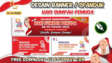 DOWNLOAD Banner / Spanduk Peringatan Hari Sumpah Pemuda | FREE CDR