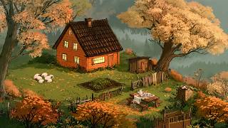 Cottage Autumn Morning 🍂 Oldies Playing in Another Room | Soft Vintage Music for unwind screenshot 3