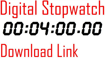 Stopwatch Digital Timer 4 minutes counter