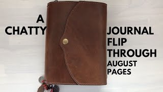 Journal Flip Through: Hobonichi Cousin August Completed Pages [Chatty]
